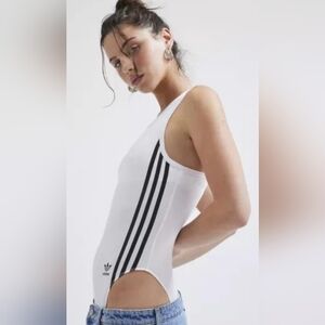 adidas Originals Women's 3-Stripe Tank Racerback Bodysuit | 2XL